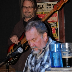 Kyle Esposito and Kevin Maul from The Coveralls Band performing their 1st live performance held at the Dinosaur Bar-B-Que Restaurant in Troy,NY. Photo taken by Amy L. Modesti with Canon Rebel SL1 on Friday, January 30, 2015. (c): Amy Modesti, 2015