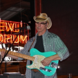 The Coveralls Band guitarist, Peter Bearup, performing his 1st live gig held at the Dinosaur Bar-B-Que Restaurant in Troy, NY. Photo taken by Amy L. Modesti with Canon Rebel SL1 on Friday, January 30, 2015. (c): Amy Modesti, 2015