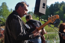 E.B. JEB Bassist, Kevin Garmley performing at The Mill Of Round Lake, located in Round Lake, NY. Photo taken By Amy L. Modesti on Saturday, May 23, 2015 with Canon Rebel SL1 Digital SLR Camera. (C): Amy Modesti, 2015