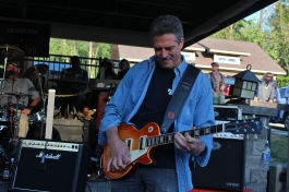 Bluz House Rockers lead guitarist guest performing with the band during their 3rd set at The Mill Of Round Lake, located in Round Lake, NY. Photo taken by Amy L. Modesti on Saturday, May 23, 2015 with Canon Rebel SL1 Digital SLR Camera. (C): Amy Modesti, 2015