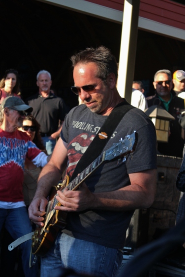 Guest guitarist performing with E.B. JEB Band during their third set at The Mill Of Round Lake, located in Round Lake, NY. Photo taken by Amy L. Modesti on Saturday, May 23, 2015 with Canon Rebel SL1 Digital SLR Camera. (C): Amy Modesti, 2015