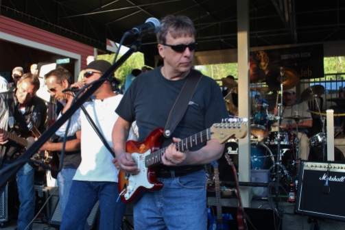 E.B. JEB Band performing their third set together at The Mill Of Round Lake, located in Round Lake, NY. Photo taken by Amy L. Modesti on Saturday, May 23, 2015 with Canon Rebel SL1 Digital SLR Camera. (C): Amy Modesti, 2015