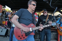 E.B. JEB Band members, Dan Hinman, Bernie Mignacci, Ed Young, and Barry Jones performing their third set at The Mill On Round Lake, located in Round Lake, NY. Photo taken by Amy L. Modesti on Saturday, May 23, 2015 with Canon Rebel SL1 Digital SLR Camera. (C): Amy Modesti, 2015