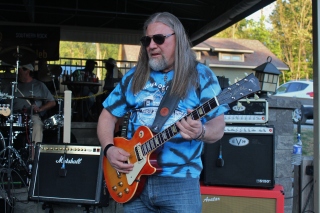 E.B. Jeb Guitarist, Pete Jones, performing at The Mill On Round Lake, located in Round Lake, NY. Photo taken by Amy L. Modesti on Saturday, May 23, 2015 with Canon Rebel SL1 Digital SLR Camera. (C): Amy Modesti, 2015
