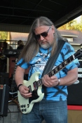 E.B. JEB Band Guitarist, Pete Jones, performing his third set at The Mill On Round Lake, located in Round Lake, NY. Photo taken by Amy L. Modesti on Saturday, May 23, 2015 with Canon Rebel SL1 Digital SLR Camera. (C): Amy Modesti, 2015